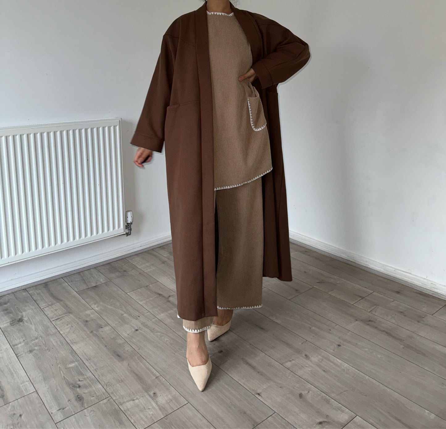 Oversized maxi coat